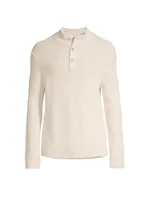 Oysterman Button Mockneck Sweater