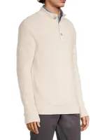 Oysterman Button Mockneck Sweater