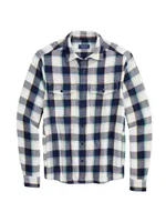 Heavy Twill Plaid Shirt Jacket