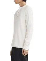 Icon Waffle-Knit Long-Sleeve Henley