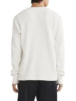 Icon Waffle-Knit Long-Sleeve Henley