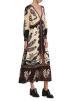 Passion Scarf Floral Maxi Dress