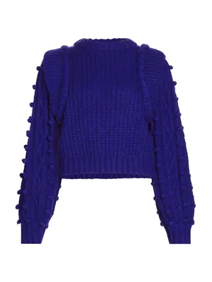 Textured Braided Sweater