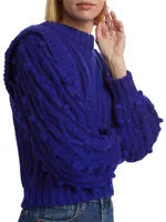 Textured Braided Sweater