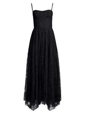 Social Occasion Floral-Lace Gown