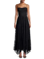 Social Occasion Floral-Lace Gown