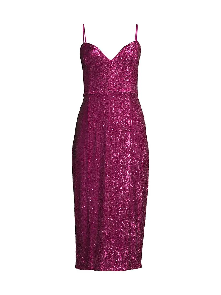 Social Occasion Sequined Cocktail Dress