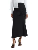 Eleanor Ruched Maxi Skirt