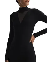 Sabrina Turtleneck Midi-Dress