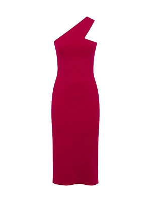 Lola One-Shoulder Sheath Dress