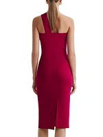 Lola One-Shoulder Sheath Dress