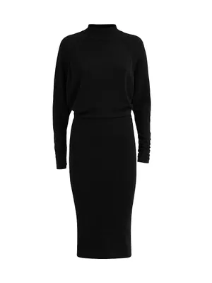 Freya Wool-Blend Sheath Dress