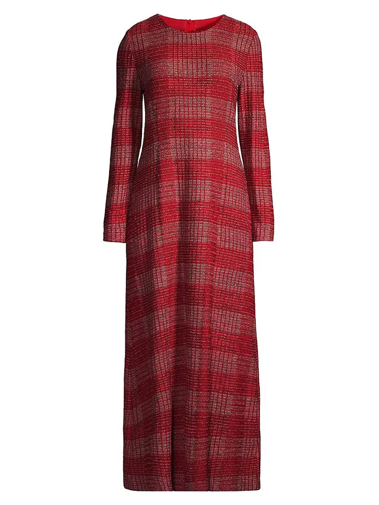 Tweed Knit Maxi Dress