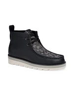 C-Logo Leather Chukka Boots