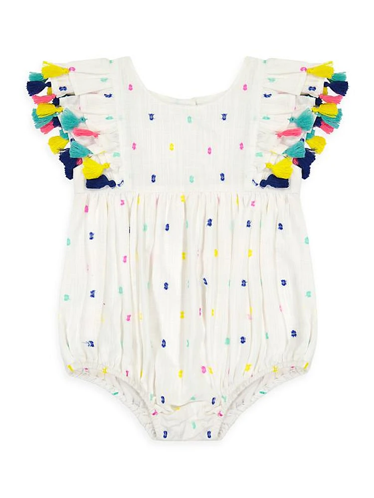 Baby Girl's Anna Polka Dot Bubble Romper