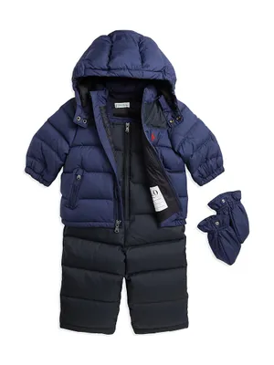 Baby Boy's Down Snowsuit