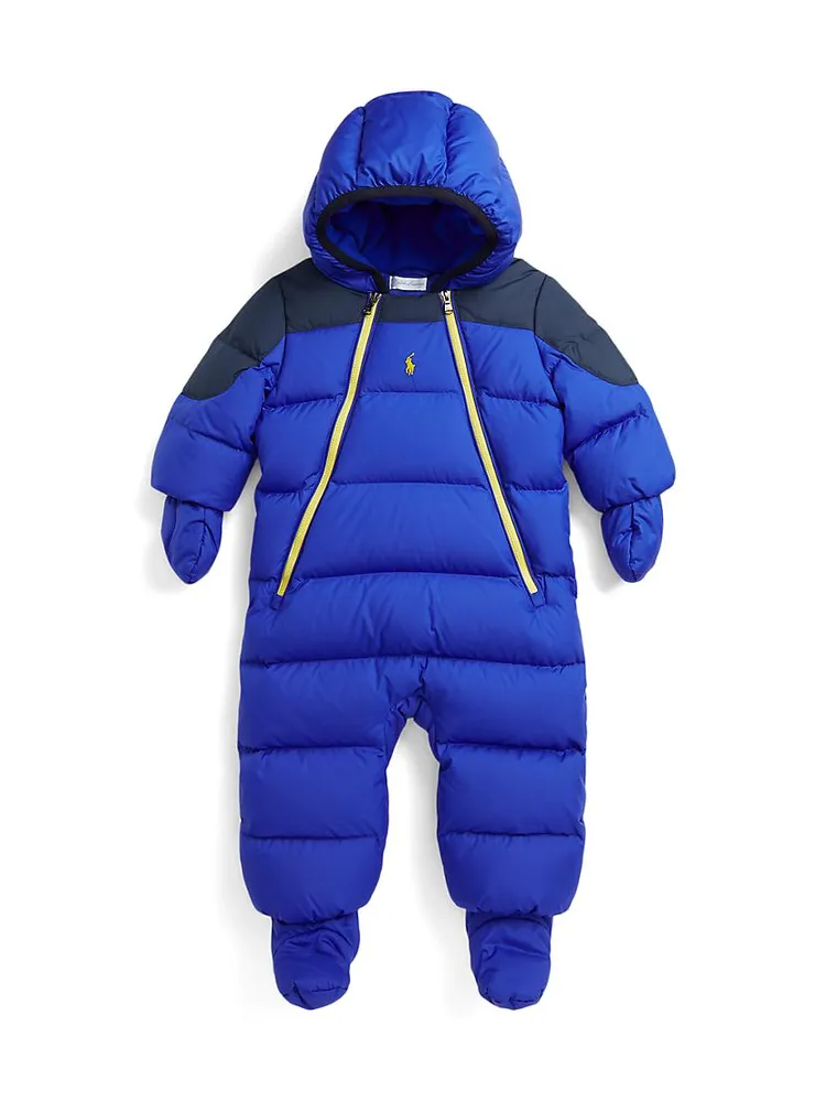 Baby Boy's Down Puffer Snowsuit