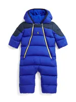 Baby Boy's Down Puffer Snowsuit