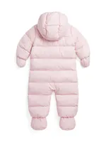 Baby Girl's Down Puffer Bunting