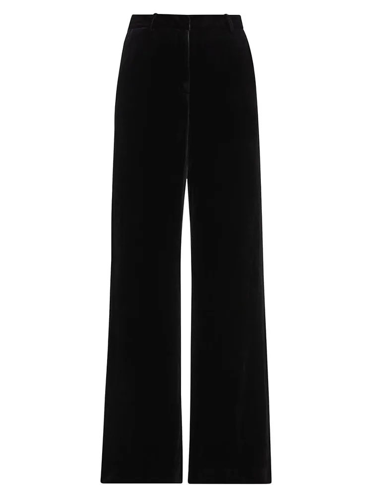 Pilar Velvet Wide-Leg Pants