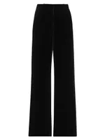 Pilar Velvet Wide-Leg Pants