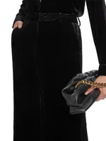 Pilar Velvet Wide-Leg Pants