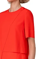 Silk Crêpe Layered Top