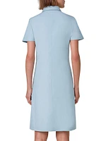 Silk-Blend Polo Dress