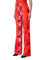 Florine Poppy Wide-Leg Pants