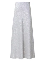 Sequined A-Line Maxi-Skirt