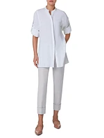 Long-Sleeve Linen Tunic