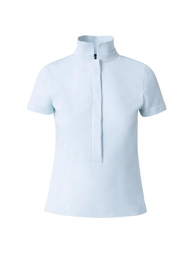 Cotton Knit Polo Shirt