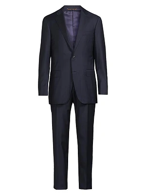 Kei Blue Plaid Fashion Window Suit