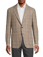 Kei Plaid Wool-Cashmere Sportcoat