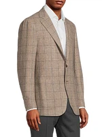 Kei Plaid Wool-Cashmere Sportcoat