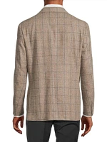 Kei Plaid Wool-Cashmere Sportcoat