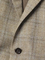 Kei Plaid Wool-Cashmere Sportcoat