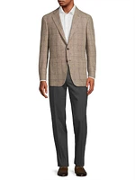 Kei Plaid Wool-Cashmere Sportcoat