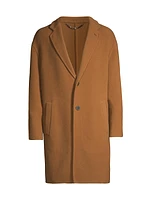 Double-Breasted Wool-Blend Coat