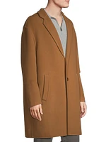 Double-Breasted Wool-Blend Coat