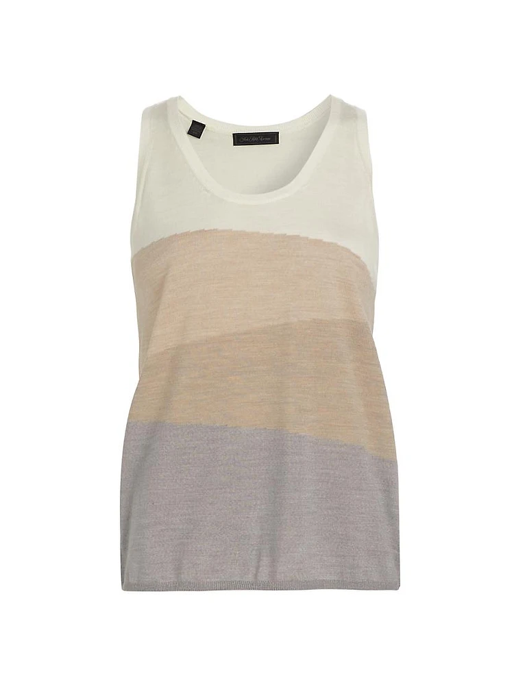 Colorblocked Wool Tank