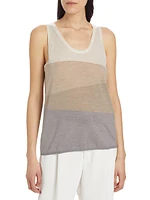 Colorblocked Wool Tank