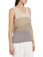 Colorblocked Wool Tank