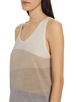 Colorblocked Wool Tank