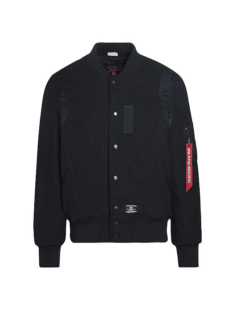 Gen II Wool-Blend Varsity Flight Jacket