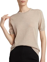 Sand Merino Wool T-Shirt