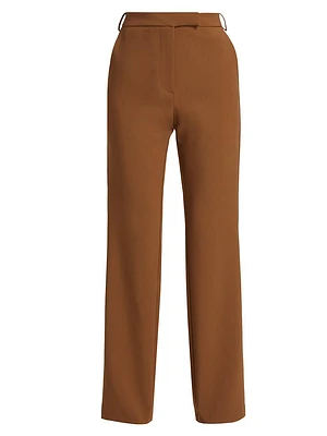 Straight-Leg High-Rise Trousers