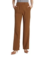 Straight-Leg High-Rise Trousers