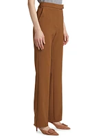 Straight-Leg High-Rise Trousers