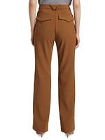 Straight-Leg High-Rise Trousers